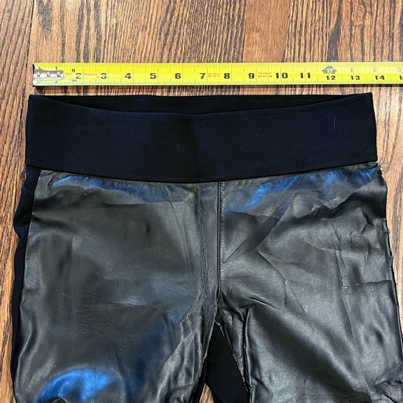 CLUB MONACO PLEATHER FRONT LEGGINGS - Picture 7 of 8